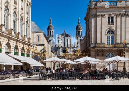 Nancy, Frankreich – 24. Juni 2020: Die Kathedrale von Nancy (französisch Cathédrale Notre-Dame-de-l’Annonciation et Saint-Sigisbert) ist eine römisch-katholische Kirche erec Stockfoto