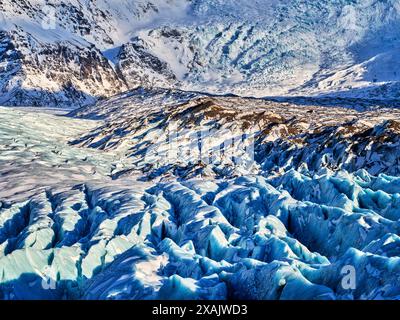 Eiszeitliche Landschaft im Vatnajökull Nationalpark, Island Stockfoto