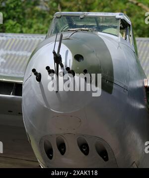 Dies ist eine wirklich faszinierende Restaurierung einer de Havilland Mosquito NF.11. Stockfoto