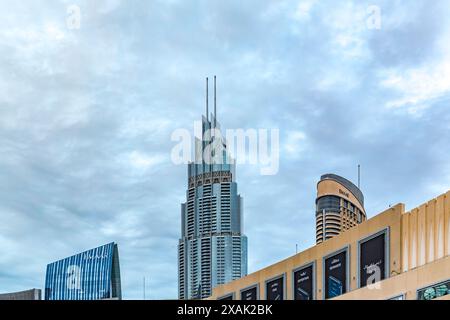 Hotel Kempinski The Boulevard Dubai, Scheich Mohammed bin Rashid Blvd, Downtown Dubai, Dubai, Vereinigte Arabische Emirate, Asien Stockfoto