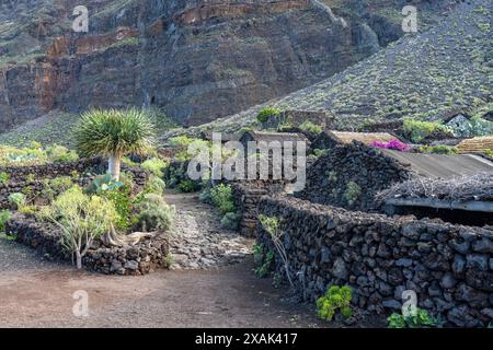 Freilichtmuseum von Guinea, Las Puntas, El Hierro, Kanarischen Inseln, Spanien Stockfoto