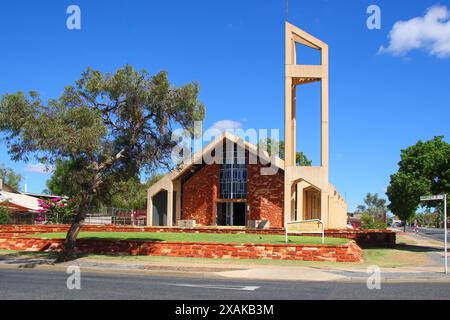 Unsere Lieben Frau vom Heiligen Herzen katholische Kirche in Alice Springs, Northern Territory, Australien Stockfoto