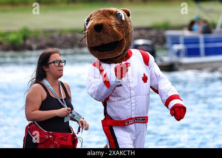 Montreal, Kanada. Juni 2024. Circuit Atmosphäre - Maskottchen. Formel-1-Weltmeisterschaft, Rd 9, großer Preis von Kanada, Freitag, 7. Juni 2024. Montreal, Kanada. Quelle: James Moy/Alamy Live News Stockfoto