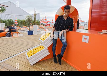 Cannes, Frankreich. Mai 2024. Jeremy Bellet ist auf den Internationalen Filmfestspielen in Cannes zu sehen. Stockfoto