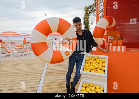 Cannes, Frankreich. Mai 2024. Jeremy Bellet ist auf den Internationalen Filmfestspielen in Cannes zu sehen. Stockfoto