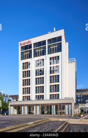 Scandic Front Hotel, entworfen von Harald Petersen, Ole Buhl und Ole Falkentorp, 1950; Sankt Annæ Plads, Kopenhagen, Dänemark Stockfoto