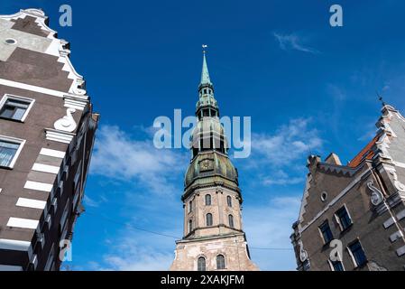 Peterskirche, die als Wiege der Reformation im Baltikum gilt, Riga, Lettland Stockfoto