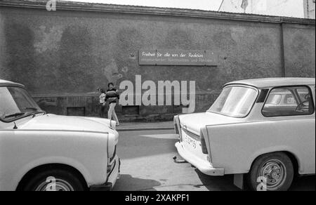 Szenen aus der ehemaligen DDR, Besuch in der DDR Stockfoto