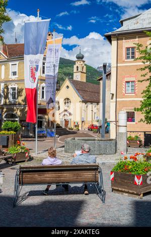 Glurns-Glorenza, Vinschgau-Vinschgau, Südtirol, Italien Stockfoto