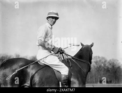 Kapitän Cheape, 1911. Zeigt den englischen Polospieler Captain Leslie St. Clair Cheape (1882–1916). Stockfoto