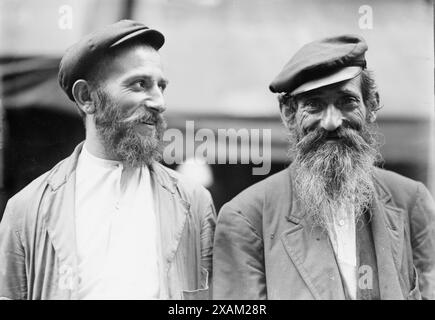 Orthodoxe Juden zwischen 1910 und 1915. Stockfoto