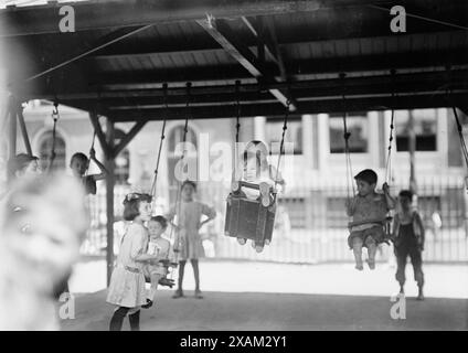 New York Spielplatz, zwischen 1910 und 1915. Stockfoto