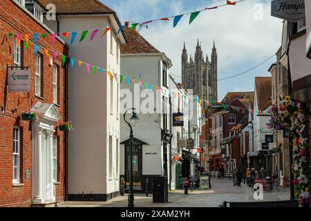 St Margaret's Street in Canterbury, Kent, England. Stockfoto