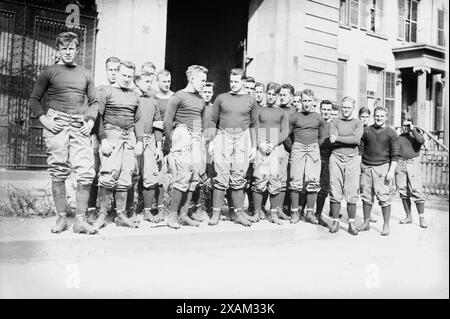 1. Squad Varsity - Yale, zwischen 1910 und 1915. Stockfoto