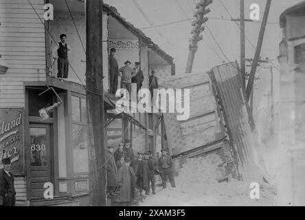 Cleveland Storm Damage, 13. 11. 1913. Stockfoto