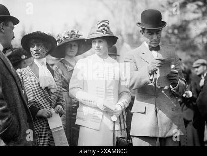 Miss Marion Hollins, 1913. Zeigt die Pferderin und Golfmeisterin Marion Hollins (1892-1944). Stockfoto