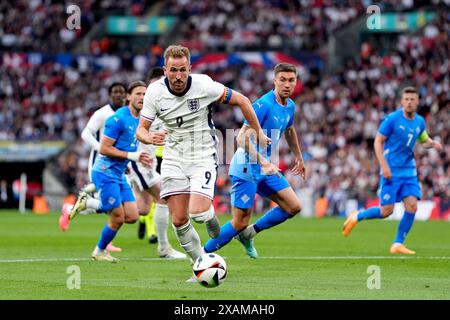 England's Harry Kane während einer internationalen Freundschaft im Wembley Stadium, London. Bilddatum: Freitag, 7. Juni 2024. Stockfoto