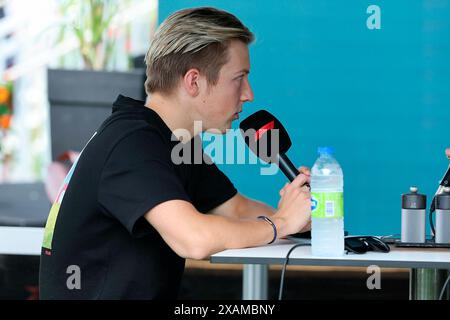 Montreal, Kanada. Juni 2024. 07.06.2024, Circuit Gilles-Villeneuve, Montreal, FORMEL 1 AWS GRAND PRIX DU CANADA 2024, im Bild Liam Lawson (NZL), Scuderia AlphaTauri Credit: dpa/Alamy Live News Stockfoto