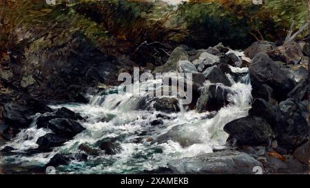 Bergbach, Otira Gorge, 1893. Stockfoto