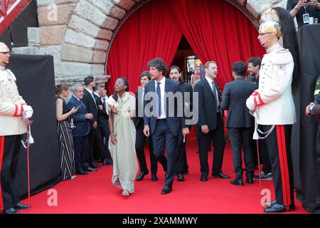 Verona, Italien. Juni 2024. Foto Paola Garbuio/LaPresse 07 Giugno 2024, 2024 Verona Arena di Verona La Grande Opera Italiana Patrimonio dell'umanit&#xe0;' Nella foto: Veronica Atitsogbe Credit: LaPresse/Alamy Live News Stockfoto