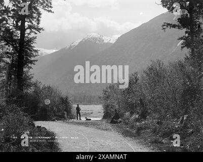 Auf der Taramakau, West Coast Road, C1880. Stockfoto