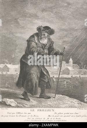 Allegorie der vier Jahreszeiten: Winter 1749-1797. Stockfoto