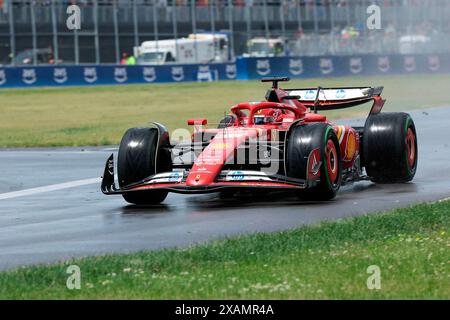 Montreal, Kanada. Juni 2024. 07.06.2024, Circuit Gilles-Villeneuve, Montreal, FORMEL 1 AWS GRAND PRIX DU CANADA 2024, im Bild Charles Leclerc (MCO), Scuderia Ferrari HP/dpa/Alamy Live News Stockfoto