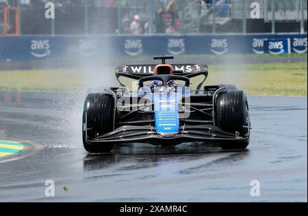 Montreal, Kanada. Juni 2024. 07.06.2024, Circuit Gilles-Villeneuve, Montreal, FORMEL 1 AWS GRAND PRIX DU CANADA 2024, im Bild Alexander Albon (GBR), Williams Racing Credit: dpa/Alamy Live News Stockfoto