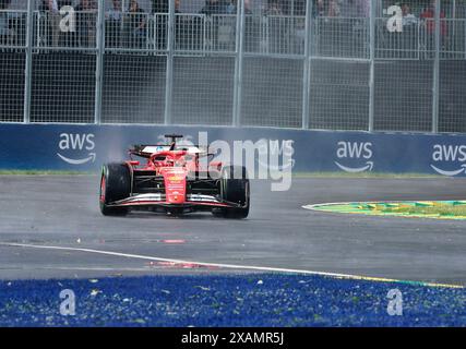 Montreal, Kanada. Juni 2024. 07.06.2024, Circuit Gilles-Villeneuve, Montreal, FORMEL 1 AWS GRAND PRIX DU CANADA 2024, im Bild Charles Leclerc (MCO), Scuderia Ferrari HP/dpa/Alamy Live News Stockfoto