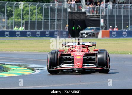 Montreal, Kanada. Juni 2024. 07.06.2024, Circuit Gilles-Villeneuve, Montreal, FORMEL 1 AWS GRAND PRIX DU CANADA 2024, im Bild Charles Leclerc (MCO), Scuderia Ferrari HP/dpa/Alamy Live News Stockfoto