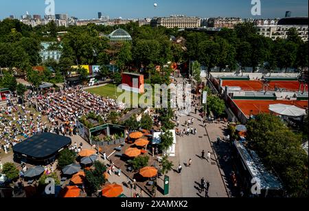 Roland Garros, 07. Juni 2024: Allgemeiner Blick auf Roland Garros während der French Open 2024. Alamy Live News/Corleve Stockfoto