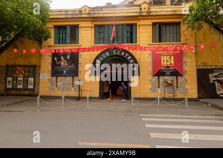 Historisches, aber berüchtigtes Hỏa Lò-Gefängnis, Nhà tù Hỏa Lò, Gefängnis Hỏa Lò, Hanoi Hilton, Nordvietnam, heute weitgehend eine Touristenattraktion und ein Museum. Entdecken, Stockfoto