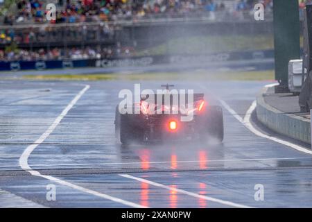 Montreal, Quebec, Kanada. Juni 2024. Charles Leclerc (MON) - Scuderia Ferrari - Ferrari SF-24 - Ferrari während des Formel 1 AWS Grand Prix du Canada 2024, Montreal, Quebec, Kanada, vom 6. Bis 9. Juni - Rang 9 von 24 von 2024 F1-Weltmeisterschaft (Foto: © Alessio de Marco/ZUMA Press Wire) NUR REDAKTIONELLE VERWENDUNG! Nicht für kommerzielle ZWECKE! Stockfoto