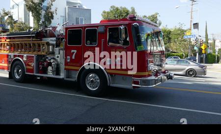 Los Angeles, Kalifornien, USA 5. Juni 2024 Eine Feuerwehrstation 7 der Los Angeles County Fire Department am 5. Juni 2024 in Los Angeles, Kalifornien, USA. Foto: Barry King/Alamy Stock Photo Stockfoto