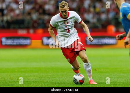 Adam Buksa während des Freundschaftsspiels zwischen Nationalmannschaften aus Polen und der Ukraine bei PGE Narodowy, Warschau, Polen Stockfoto