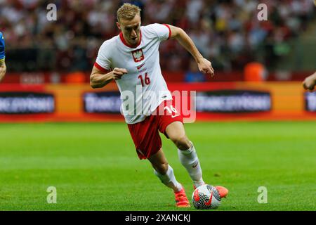 Adam Buksa während des Freundschaftsspiels zwischen Nationalmannschaften aus Polen und der Ukraine bei PGE Narodowy, Warschau, Polen Stockfoto