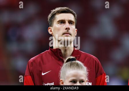 Taras Romanczuk während des Freundschaftsspiels zwischen Nationalmannschaften aus Polen und der Ukraine bei PGE Narodowy, Warschau, Polen Stockfoto