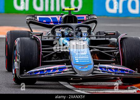 Pierre Gasly (FRA) - Alpine F1-Team - Alpine A524 - Renault während des Formel 1 AWS Grand Prix du Canada 2024, Montreal, Quebec, Kanada, vom 6. Bis 9. Juni - Runde 9 von 24 von 2024 F1-Weltmeisterschaft Stockfoto