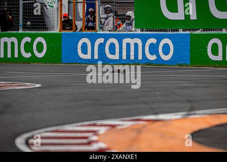 Montreal, Quebec, Kanada. Juni 2024. Murmeltier überquert die Strecke in der letzten Kurve. Während des Formel 1 AWS Grand Prix du Canada 2024, Montreal, Quebec, Kanada, vom 6. Bis 9. Juni - Runde 9 von 24 von 2024 F1-Weltmeisterschaft (Credit Image: © Alessio de Marco/ZUMA Press Wire) NUR REDAKTIONELLE VERWENDUNG! Nicht für kommerzielle ZWECKE! Stockfoto