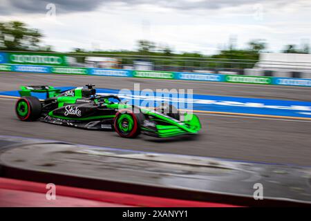 Montreal, Quebec, Kanada. Juni 2024. Valtteri Bottas (FIN) - Stake F1 Team Kick sauber - sauber C44 - Ferrari. Während des Formel 1 AWS Grand Prix du Canada 2024, Montreal, Quebec, Kanada, vom 6. Bis 9. Juni - Runde 9 von 24 von 2024 F1 World Championship (Credit Image: © Alessio de Marco/ZUMA Press Wire) NUR REDAKTIONELLE VERWENDUNG! Nicht für kommerzielle ZWECKE! Stockfoto