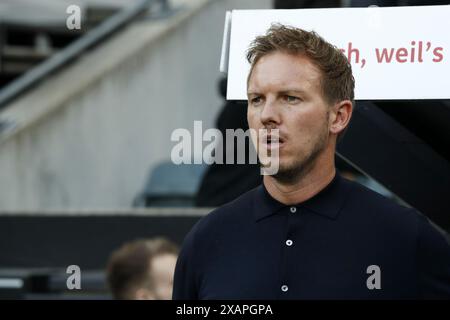 MONCHENGLADBACH - Deutschland-Trainer Julian Nagelsmann während des Freundschaftsspiels zwischen Deutschland und Griechenland am 7. Juni 2024 im Borussia-Park in Monchengladbach. ANP | Hollandse Hoogte | BART STOUTJESDIJK Stockfoto
