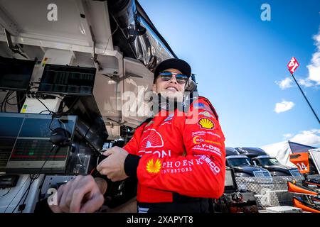 Elkhart Lake, Wi, USA. Juni 2024. SANTINO FERRUCCI (14) aus Woodbury, Connecticut, bereitet sich auf den XPEL Grand Prix in der Road America in Elkhart Lake, WI vor. (Kreditbild: © Walter G. Arce Sr./ASP via ZUMA Press Wire) NUR REDAKTIONELLE VERWENDUNG! Nicht für kommerzielle ZWECKE! Stockfoto