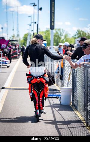 Elkhart Lake, Wi, USA. Juni 2024. SANTINO FERRUCCI (14) aus Woodbury, Connecticut, bereitet sich auf den XPEL Grand Prix in der Road America in Elkhart Lake, WI vor. (Kreditbild: © Walter G. Arce Sr./ASP via ZUMA Press Wire) NUR REDAKTIONELLE VERWENDUNG! Nicht für kommerzielle ZWECKE! Stockfoto