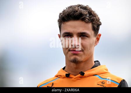 Montreal, Kanada. Juni 2024. Lando Norris (GBR) McLaren. Formel-1-Weltmeisterschaft, Rd 9, großer Preis von Kanada, Samstag, 8. Juni 2024. Montreal, Kanada. Quelle: James Moy/Alamy Live News Stockfoto