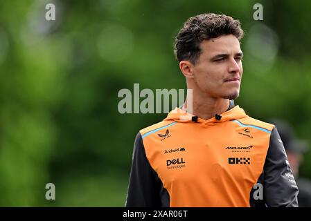 Montreal, Kanada. Juni 2024. Lando Norris (GBR) McLaren. Formel-1-Weltmeisterschaft, Rd 9, großer Preis von Kanada, Samstag, 8. Juni 2024. Montreal, Kanada. Quelle: James Moy/Alamy Live News Stockfoto