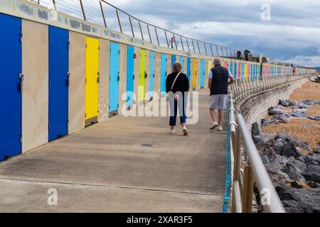 Milford on Sea, Hampshire, Großbritannien. Juni 2024. Wetter in Großbritannien: Sonnige Intervalle in Milford-on-Sea, Hampshire, Großbritannien. Quelle: Carolyn Jenkins/Alamy Live News Stockfoto