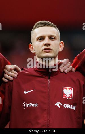 Warschau, Polen. Juni 2024. Sebastian Szymanski von Polen während der internationalen Freundschaften zwischen Polen und der Ukraine bei PGE Narodowy. Endstand; Polen 3:1 Ukraine. (Foto: Maciej Rogowski/SOPA Images/SIPA USA) Credit: SIPA USA/Alamy Live News Stockfoto