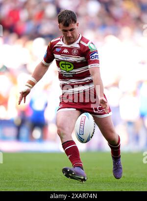 Wigan Warriors' Harry Smith während des Finales des Betfred Challenge Cup im Wembley Stadium, London. Bilddatum: Samstag, 8. Juni 2024. Stockfoto