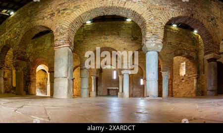 Moschee Almonaster la Real, islamisches Oratorium aus dem 9. Jahrhundert, Almonaster la Real, Huelva, Andalusien, Spanien. Stockfoto