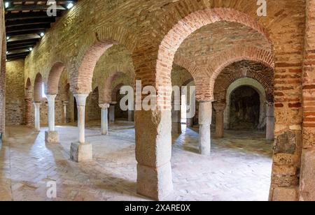 Moschee Almonaster la Real, islamisches Oratorium aus dem 9. Jahrhundert, Almonaster la Real, Huelva, Andalusien, Spanien. Stockfoto